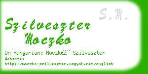 szilveszter moczko business card